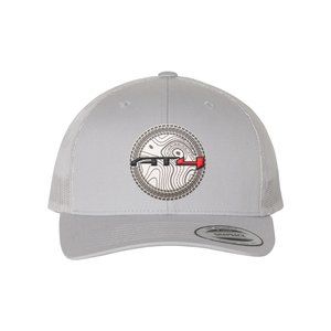 AT4 3D YP Snapback Trucker Hat- Silver